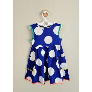 NWOT Mini Boden Polka Dot Dress, Sz 2/3